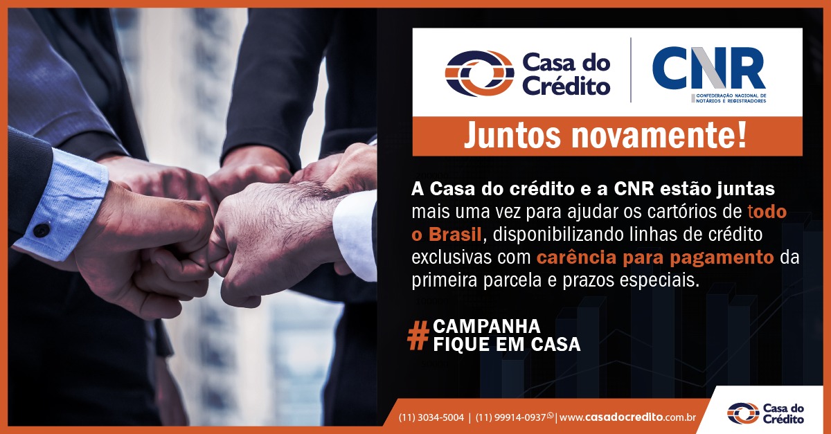 Casa do Crédito e CNR oferecem linha de crédito para frear impactos econômicos do Coronavírus