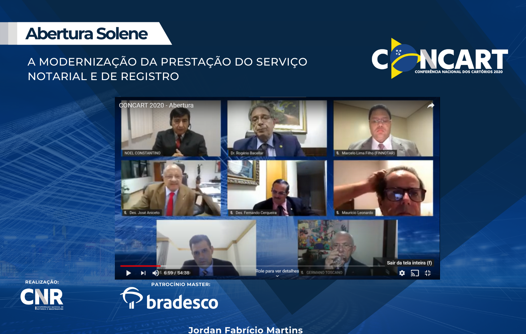 Modernidade dos cartórios é destaque na abertura da Concart 2020