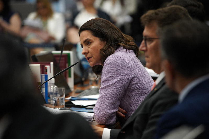 Conselheira do CNJ Daniela Madeira, na 16ª Sessão Ordinária de 2024 do CNJ. FOTO: G. Dettmar/Ag. CNJ